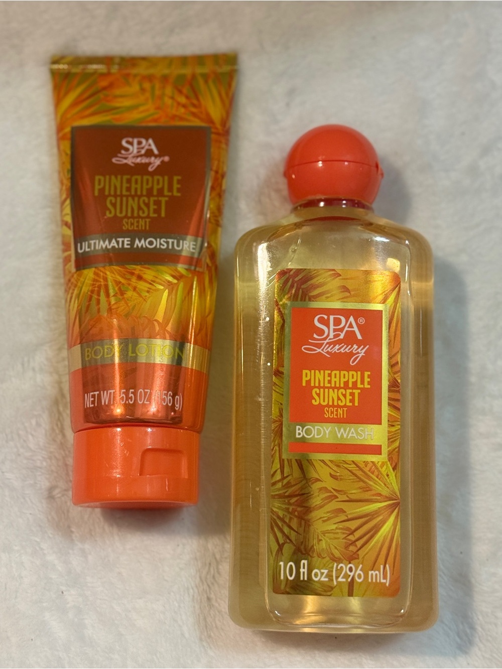 💜 SPA Luxury Pineapple Sunset Body Wash & Moisturizer Body Lotion